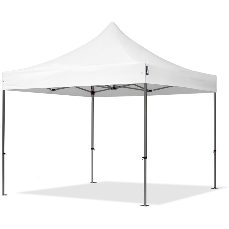 Intent24 Toolport 3x3m Pes 750 Pop Up Gazebo Party Tent Premium Steel 40 Mm, White