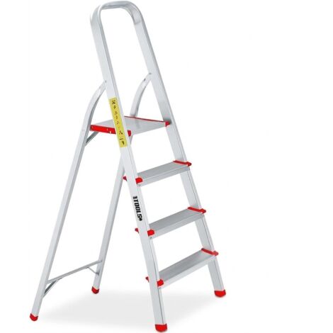 TOOLS - Escabeau - Aluminium - BMT-ESCS-ALU - Norme EN 131 - Pieds antidérapants - Voir photos pour détails