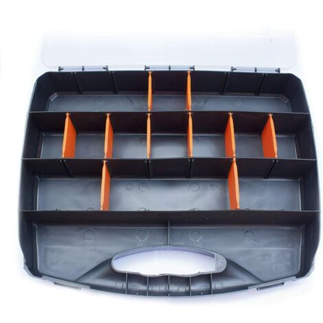 Toolzone 23 Compartment Box Storage Tool Organiser Case Screw Nail Nut Bolt