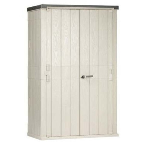 Toomax abri de jardin avec deux portes en re'sine verrouillables cm136x81x46
