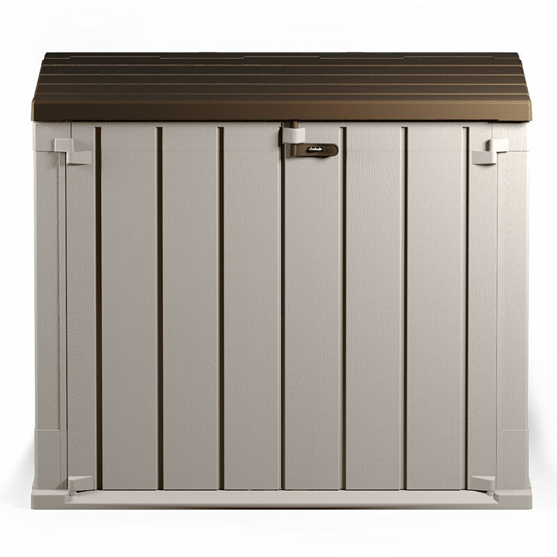 Toomax Extra Large 842L Plastic Outdoor Waterproof Shed Wheelie Bin