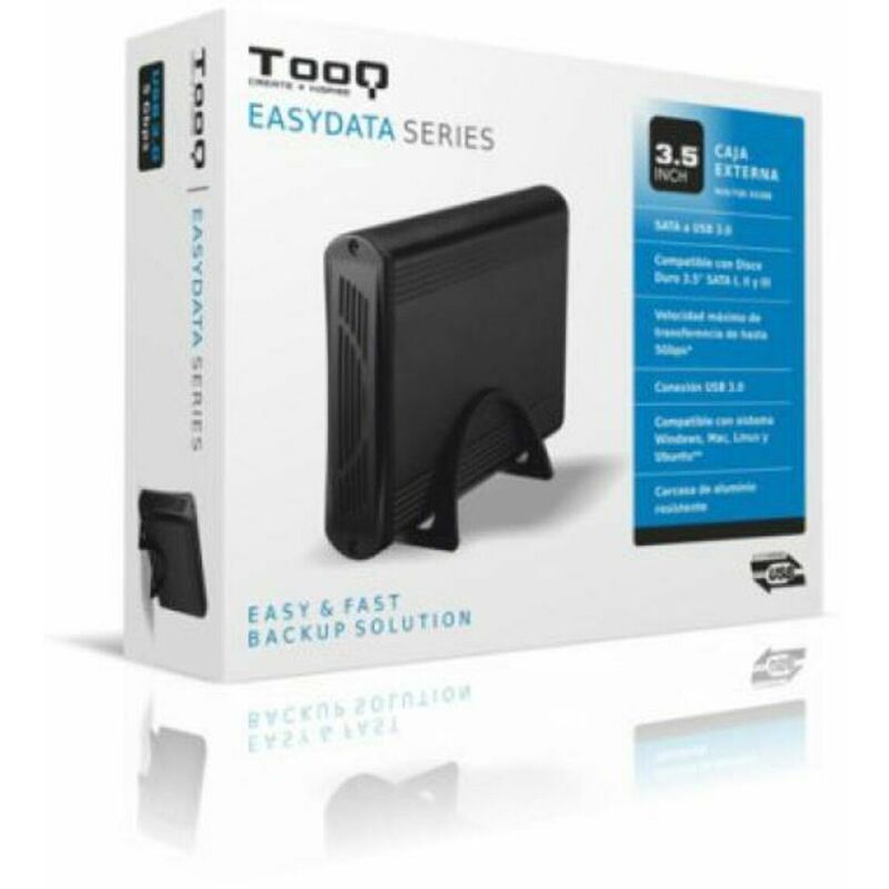 

Caja Externa TQE-3526B HD 3.5' SATA III USB 3.0 Negro - Tooq