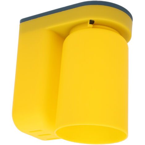 Toothbrush Cup Holder Multipurpose Modern Simple Design Space Saving Wall Mounted Toothbrush Holder with Cup Yellow