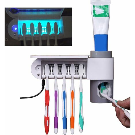 Creative Antibacterial Toothbrush Holder With Toilet Bowl Storage