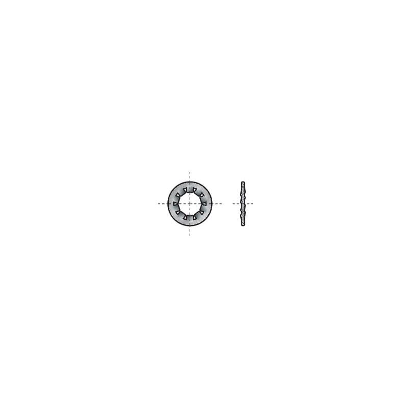 Qualfast - M5 Internal Tooth Lock Washer din 6797J- you get 50