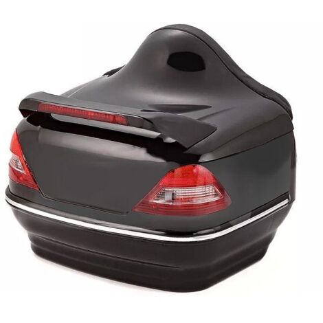 VidaXL Valise Moto Top Case 36 L – Casque + Accessoires – Noir – Imperméable Avec Réflecteur
