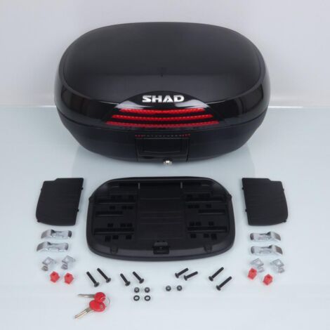 Top case Shad SH46 noir avec platine de fixation pour moto