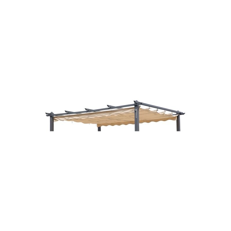 Top telo ricambio copertura gazebo pergola 3x4 mt poliestere Ecrù 2018 cover