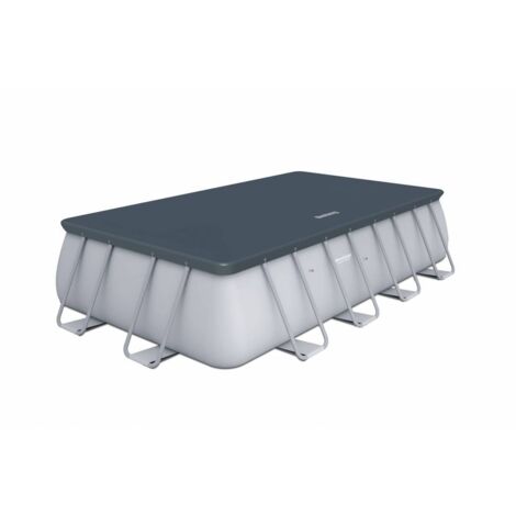 SALONE Bestway P03633 top telo di copertura copripiscina 732x366x132 cm in PVC per piscine rettangolari fuori terra con telaio