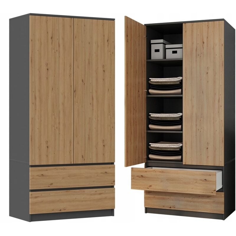 Armoire Malwa SS-90 anthracite artisan