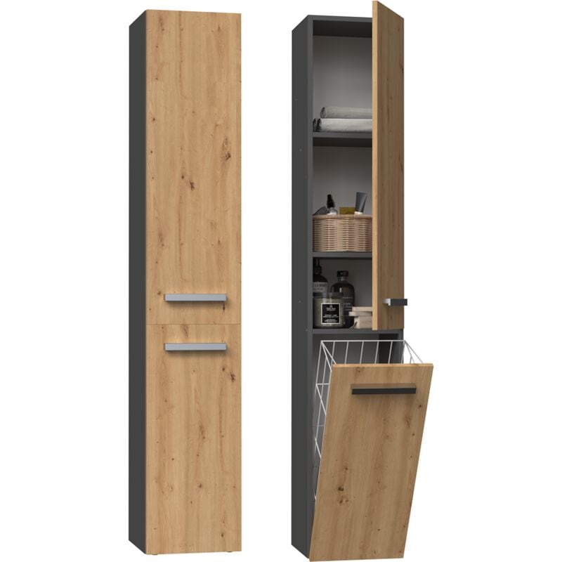 Colonne de salle de bain Nel IV ANTHRACITE ARTISAN