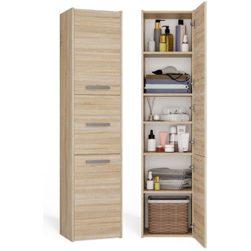 Topeshop - Colonne de salle de bain Sara S43 sonoma