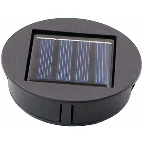 Top-Ersatz-Solarlicht für Laterne, Solarpanel-Lichtabdeckung mit einer LED-Birne, DIY-Solarlaterne für Gartendekoration im Freien