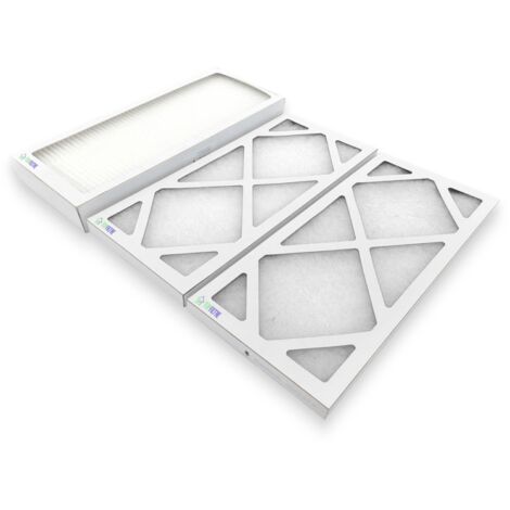 Top Filter – Filtre VMC G4 x2 et M5 pour UNELVENT IDEO 325 ECOWATT – Dimensions 400 x 202 x 24 mm – Filtres plissés en média synthétique