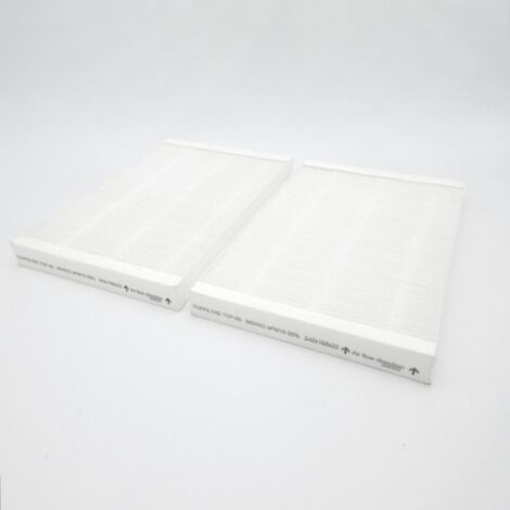Top Filter – Lot de 2 filtres M5 pour VMC ATLANTIC Duolix twin – Dimensions 242 x 165 x 22 mm – Filtre miniplis média synthétique