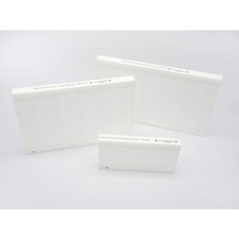 Top Filter – Lot de 3 filtres F7 pour ATLANTIC DUOLIX MAX – Dimensions 302x175x22mm – Filtration fine F7 – Miniplis média filtrant synthétique