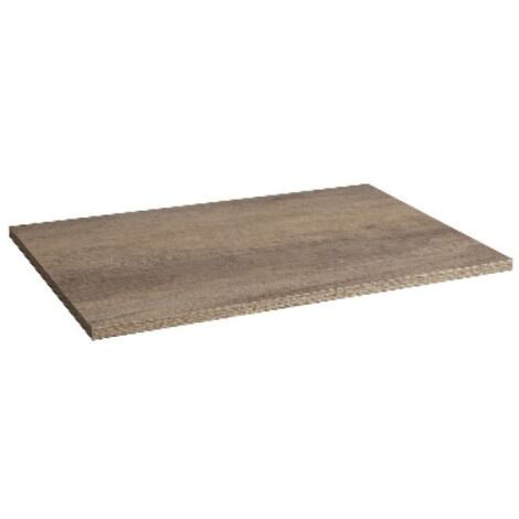 TOP IN LEGNO PER BASE MOD. UNIKA cm 70x46x1,8 Olmo Cemento