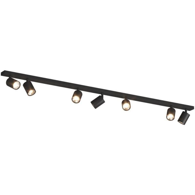 Top light track kora 1208 7 ne gu10 led plafonnier mural moderne avec spots orientables