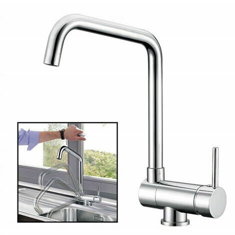 Top Miscelatore Cucina Rubinetto Girevole Pieghevole Per Lavello Contro Finestra Rubinetto Cromato Per Cucina