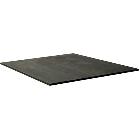 Tavolo pieghevole effetto legno quadrato nero 62x62x73 cm Cirella Papillon