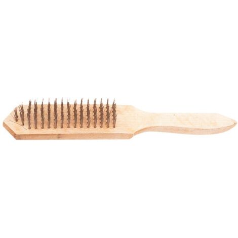 Top Tools Brosse Métallique Poignée Bois 27.5 cm