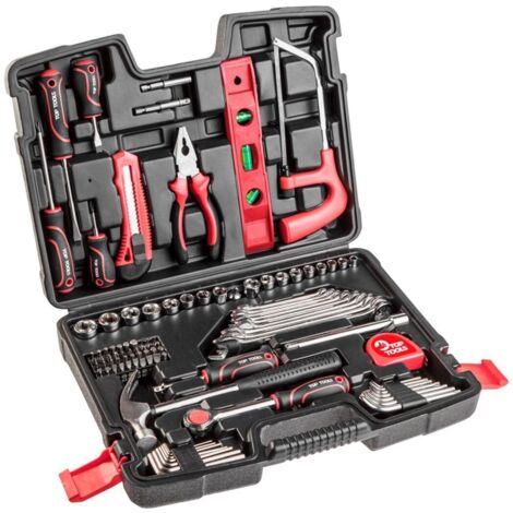 Top Tools - Set di utensili da 100 pezzi, da 1/4" e 3/8" per casa e officina