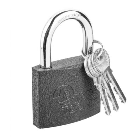 Top Tools Vorhängeschloss mit 3 Schlüsseln 50 mm