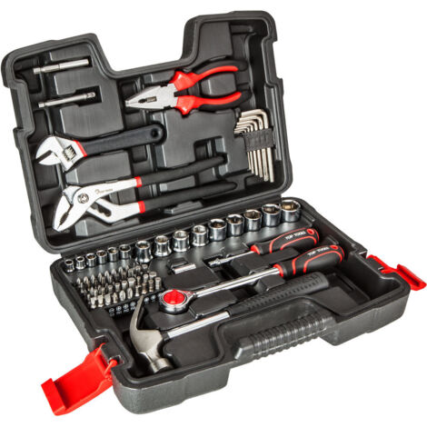 Top-Tools Werkzeugset 81 Teile Kunststoffkoffer