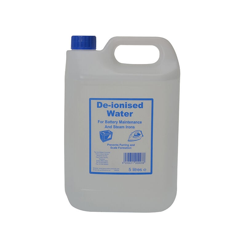 TBC - tuw De-ionised Water 5 litre TUW5