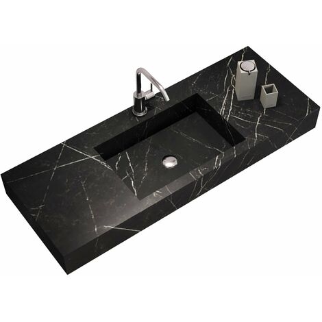 Top vasca integrata 120 YOKA grafite