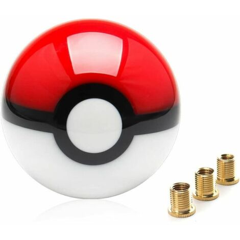 Top10 Racing Pikachu Pokeball Poke Ball Pommeau de levier de vitesse manuel Universal JDM 4 5 6 Speed Round