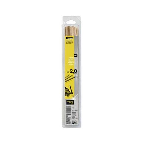 GYS – Baguettes de soudage TIG 87231 SG2 Acier G3Si1 – Longueur 330mm, diamètre 2mm – Lot de 40 pièces pour soudure acier - A391652