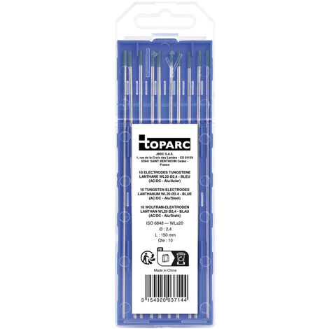 Toparc Lanthan WL20 Schweißelektroden 10 St. (Ø x L) 2.4 mm x 150 mm