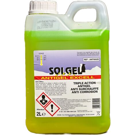 Topcar – Antigel -30°C 2 litres – ANTI002OC – Protection moteur contre le gel – Résistance optimale en conditions extrêmes - ANTI002OCD
