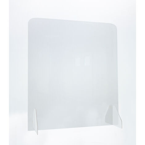 TOPCAR - Ecran de protection Plexiglass, transparent, pour comptoir et commerces - Sans trappe - TOPPLEX800 - NC