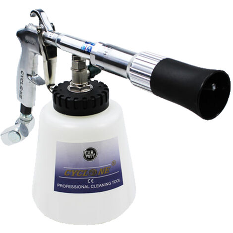 Topcar – Pistolet de nettoyage 200M005 – Effet tornade – Réglage puissance – Capacité 1L – Consommation d'air 80-160 l/min à 6,2 bars