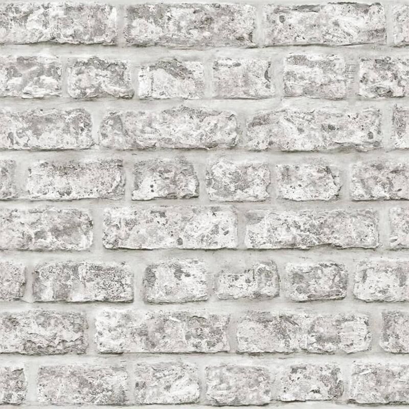 

Topchic Papel de pared Brick Wall gris oscuro - Gris