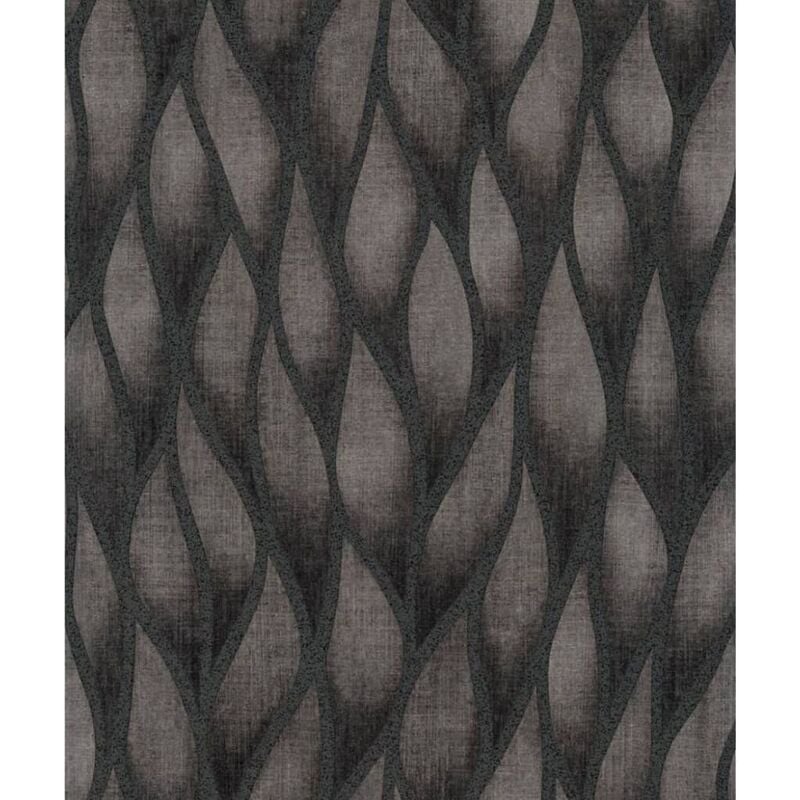

Papel de pared Flames and Drops gris metalizado - Gris - Topchic