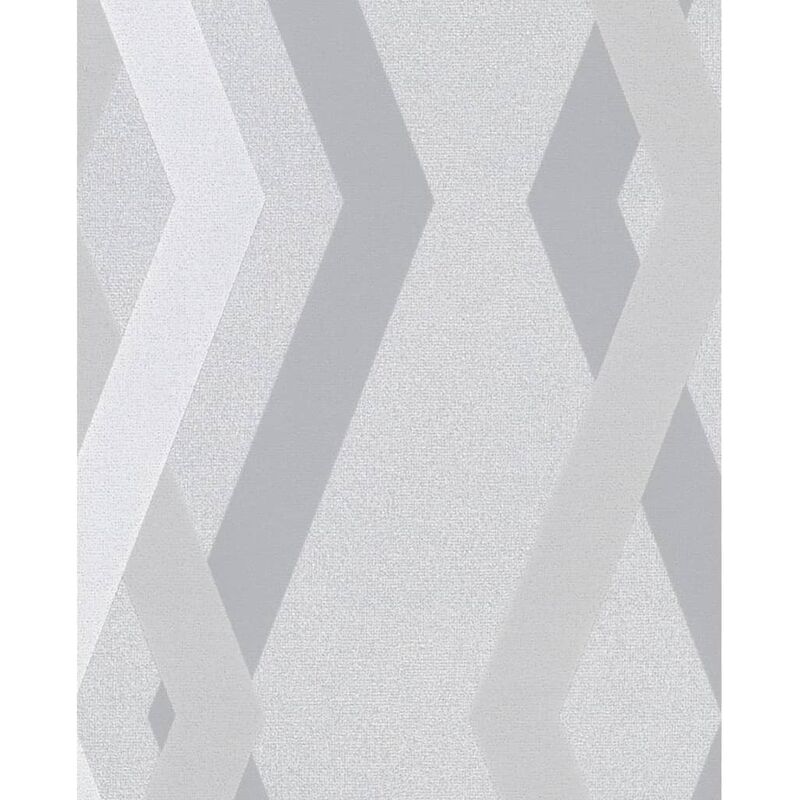 

Papel de pared Graphic Lines Diamondss gris - Gris - Topchic