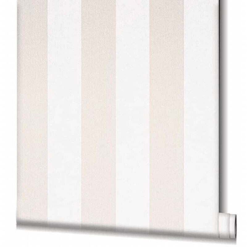 Topchic - Wallpaper Stripes Beige and White Noordwand