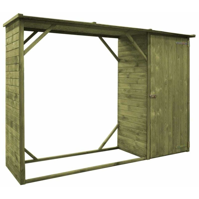 Sweiko - Abri d'outils de jardin Pin 253 x 80 x 170 cm