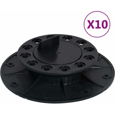 main image of "Topdeal Adjustable Feet for Decking 10 pcs 25-40 mm FF149008_UK"