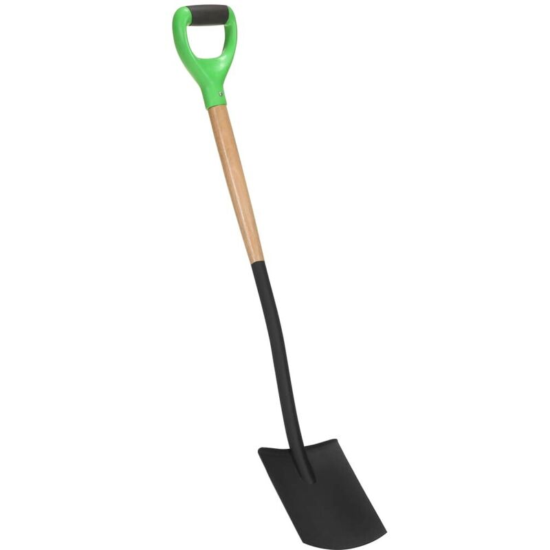 Bêche à creuser de jardin avec poignée en d Acier et bois dur FF146144FR