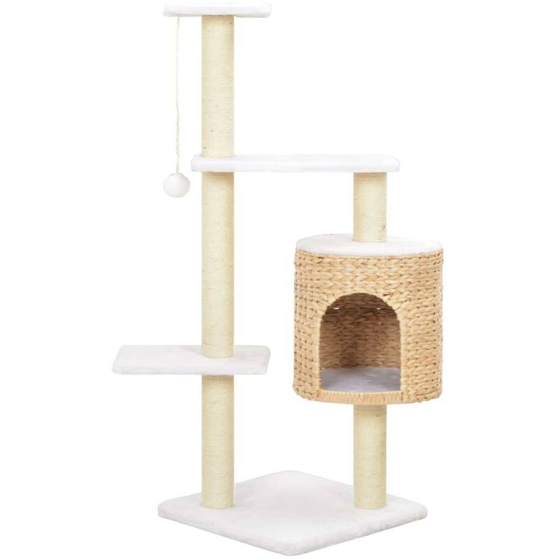 Cat Tree with Sisal Scratching Post Seagrass VDFF07289UK