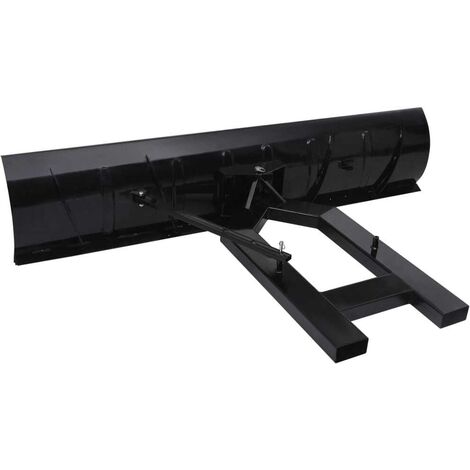 Topdeal Chasse-neige pour chariot élévateur 200x48 cm Noir FFvidaXL146892FR