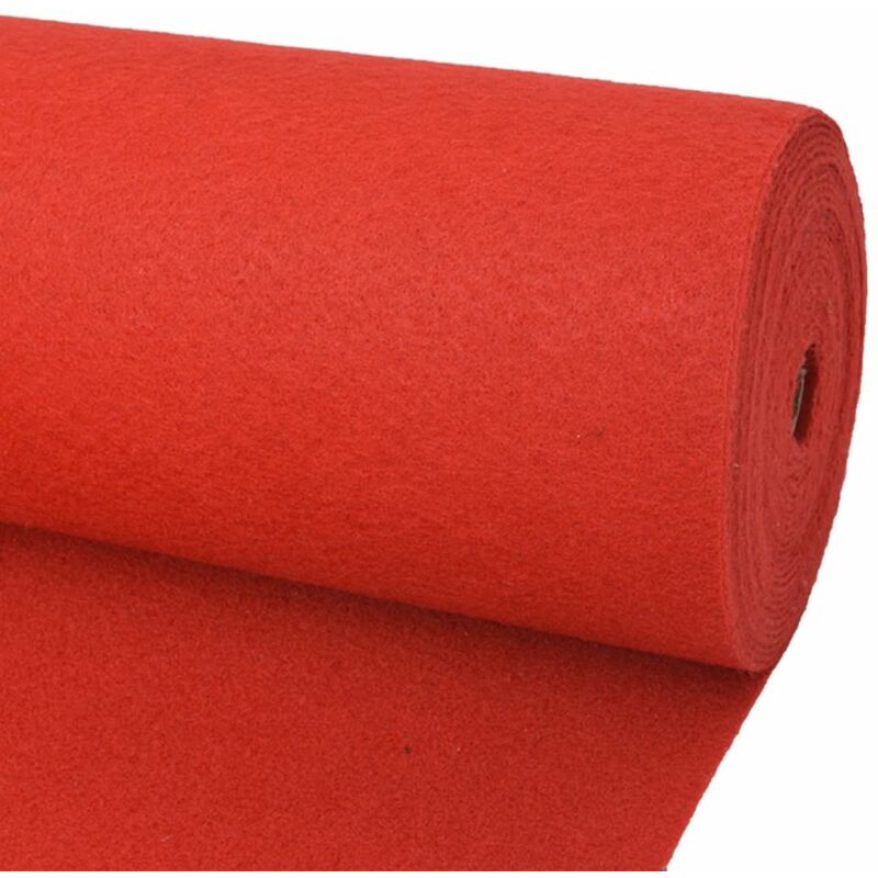 Topdeal Exhibition Carpet Plain 1x12 m Red VDTD26092