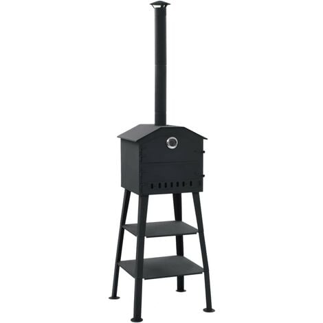 Topdeal Four à pizza d'extérieur alimenté par charbon 2 pierres VDFF26148_FR