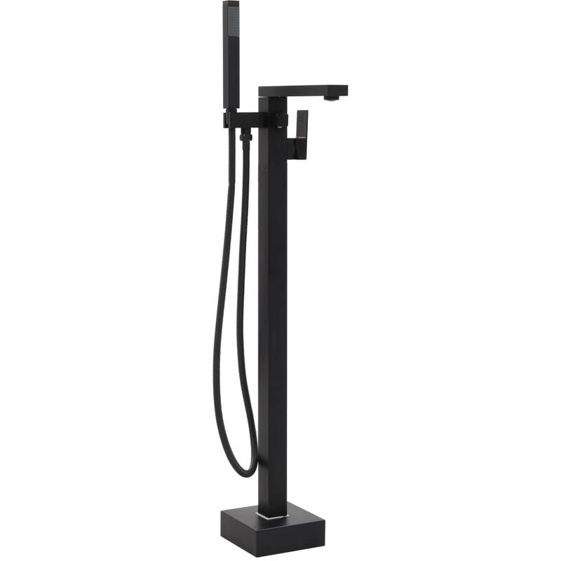 Freestanding Bathtub Faucet Black Stainless Steel 90 cm VDTD06426 - Topdeal