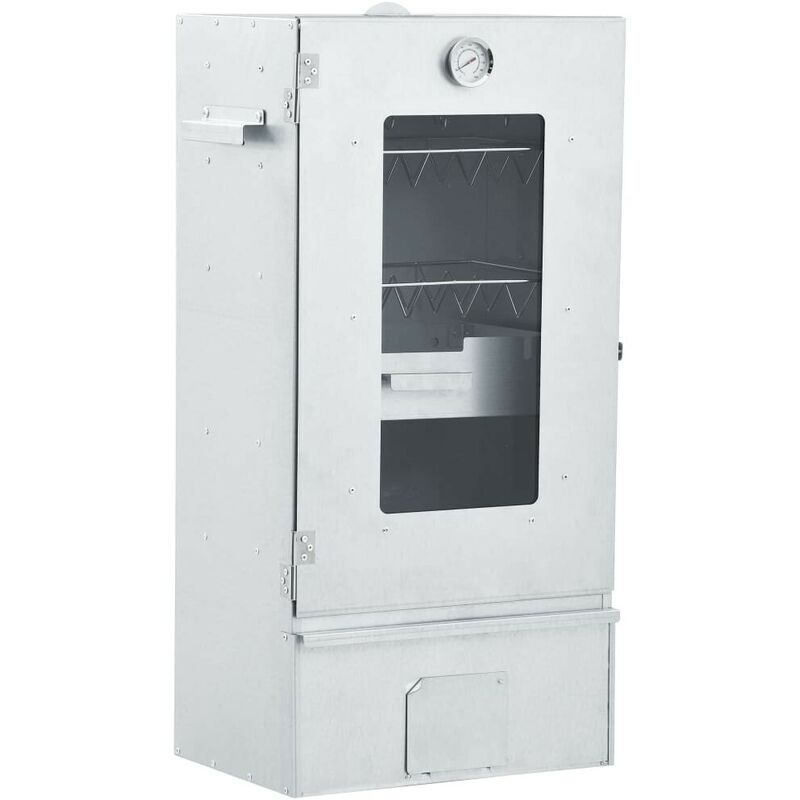 Fumoir de four à bbq avec 1 kg de copeaux de bois 44,5x29x83 cm