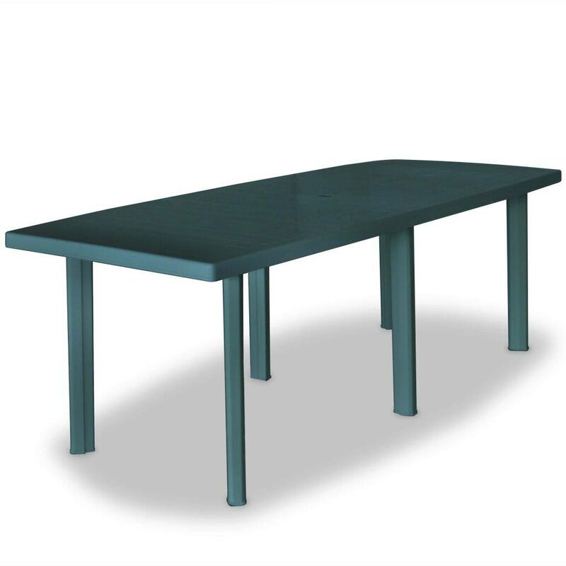Gartentisch Grün 210 x 96 x 72 cm Kunststoff 27920 - Topdeal